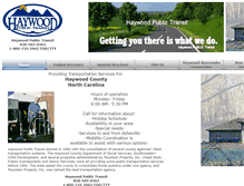 Tablet Screenshot of haywoodtransit.com